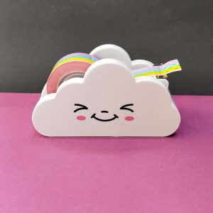 پایه چسب طرح ابر و رنگین کمان کد 742