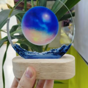 Alternative view of چراغ خواب کریستالی دایره 133