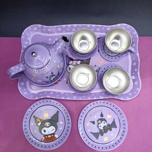 ست چای خوری فلزی کرومی کد 1076