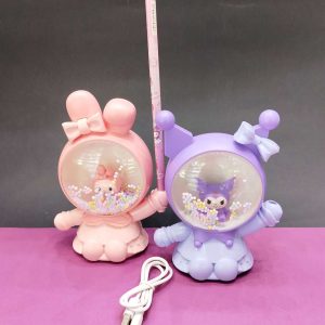 چراغ خواب برفکی کرومی و ملودی کد 721