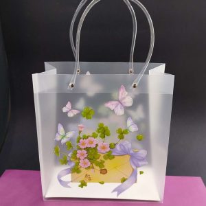 ساک دستی کادویی شفاف پروانه کد 793