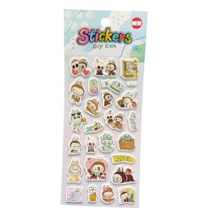 استیکر پفکی و برجسته کرومی و استیچ کد 1521