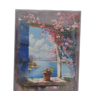 تابلو نقاشی الماسی شکوفه‌های بهاری 30*40 کد 1557