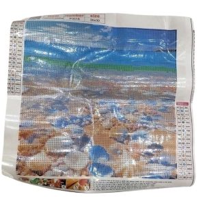 نقاشی الماسی رولی طرح ساحل و صدف 30*30 کد 1593
