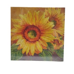 تابلو نقاشی الماسی طرح گل آفتابگردان 20*20 کد 1669