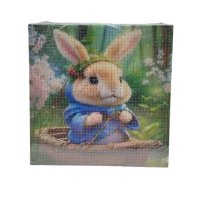 تابلو نقاشی الماسی طرح خرگوش 20*20 کد 1686
