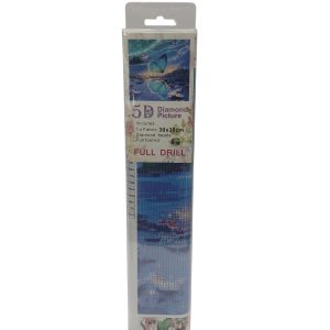 نقاشی الماسی رولی طرح پروانه 30*30 کد 1576